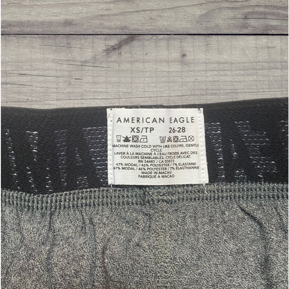 NWT - AEO Men’s Ultra Soft Boxer Shorts Hybrids (Heather Grey / XS 26-29W) - Picture 8 of 12